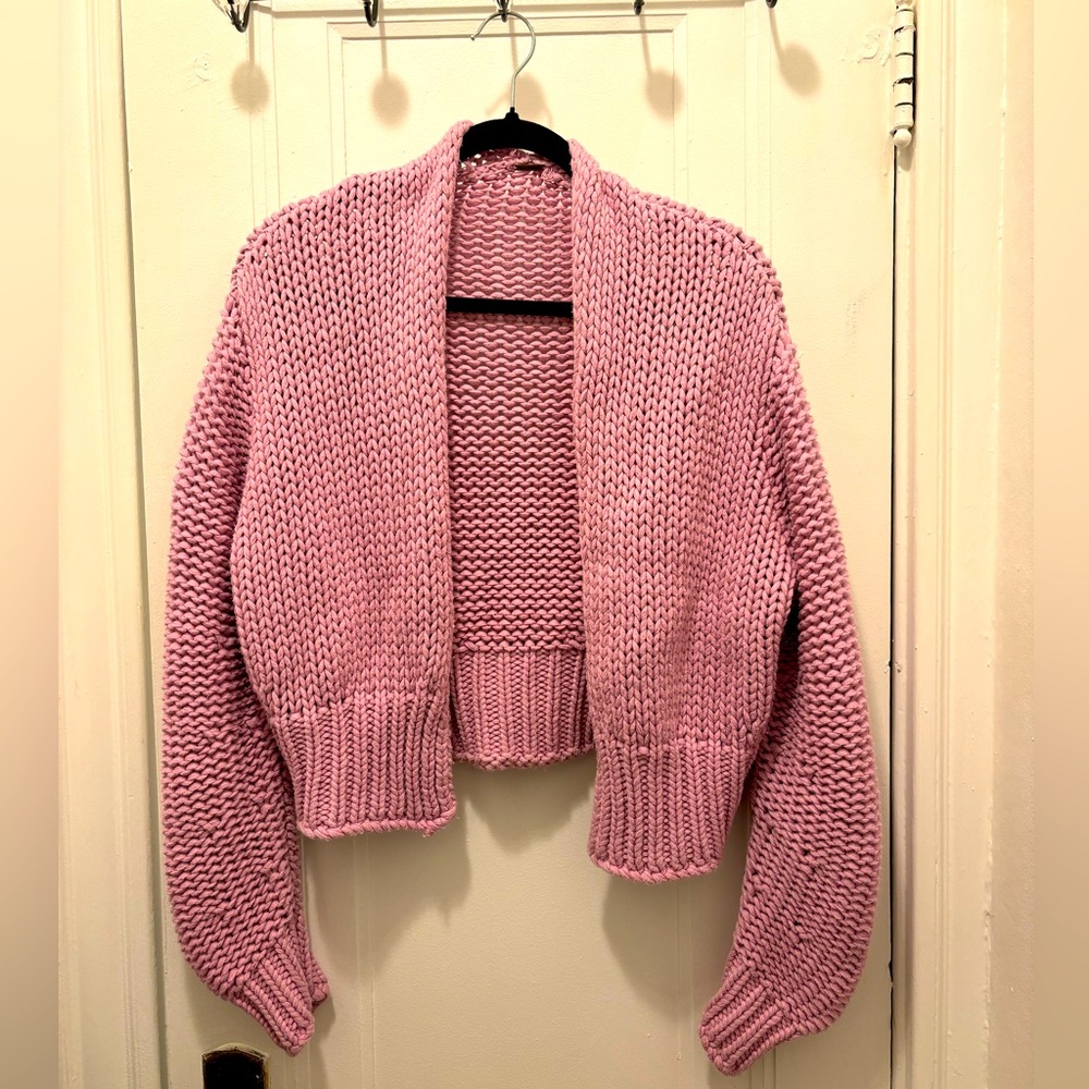 Free People | Cropped Knit Cardigan